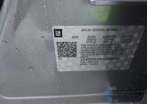 2019 Buick Lacrosse Awd Essence из США, поврежденный, VIN 1G4ZR5SS9KU131654